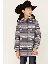 Cruel Girl Girls' Southwestern Stripe Softshell Hooded Jacket