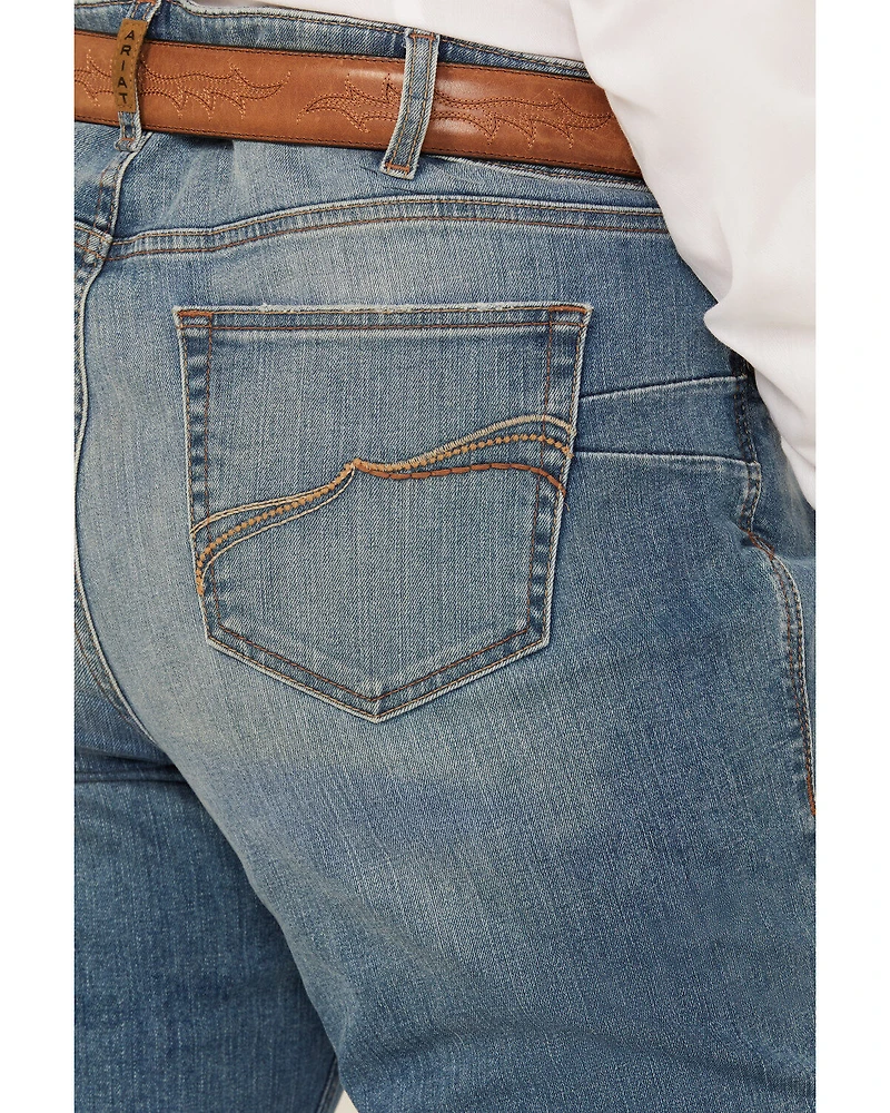 Ariat Women's Allison Medium Wash Mid Rise Bootcut Stretch Denim Jeans - Plus