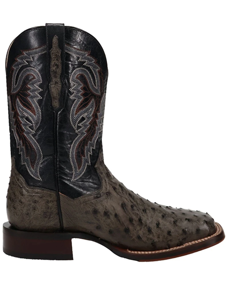 Dan Post Men's Exotic Ostrich Western Boots - Square Toe