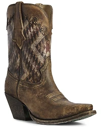 Ariat Women's Gemma Southwestern Print Western Boots - Snip Toe