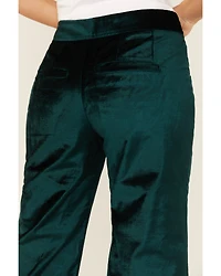 Free People Women's Walk With You Velvet Flare Trousers
