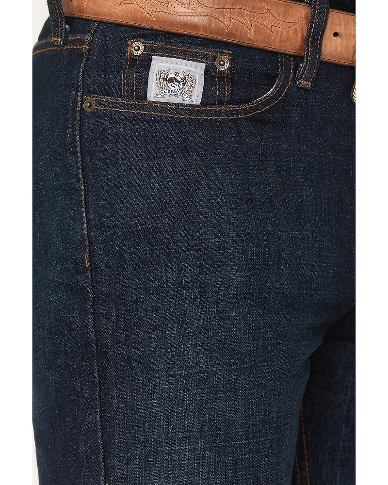 Cinch Men's Silver Label Dark Wash Slim Straight Jeans