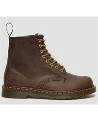 Dr. Martens 1460 Crazy Horse Lace-Up Boots - Round Toe