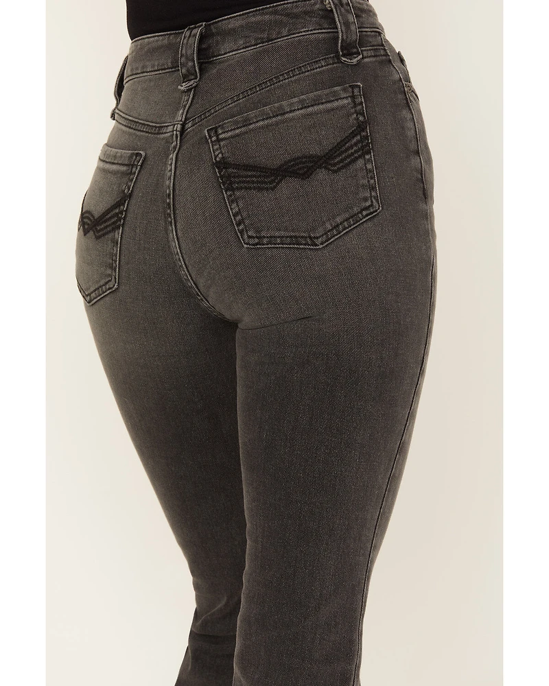 Idyllwind Women's Twelve South Wash Down High Risin Lace-Up Bootcut Jeans