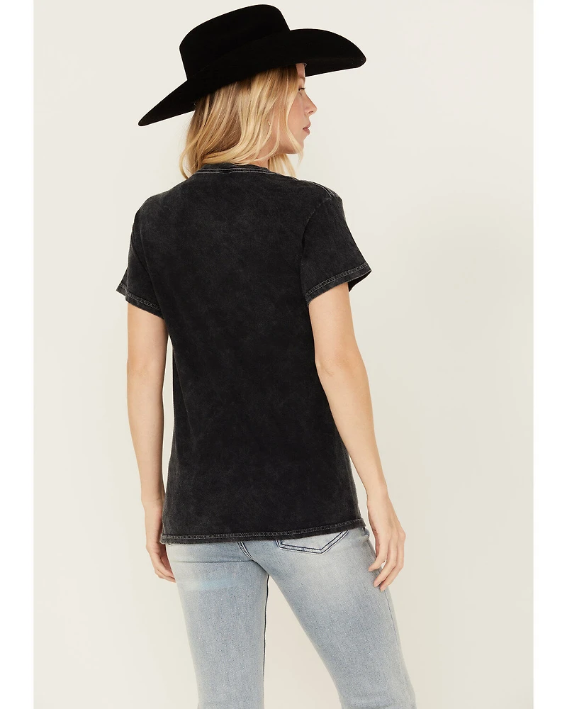 Youth Revolt Women's Whiskey Rocks Skeleton Short Sleeve Graphic Tee