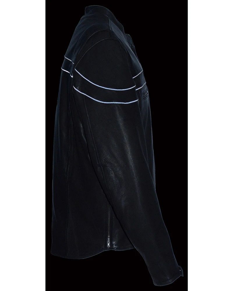Milwaukee Leather Men's Lightweight Sporty Scooter Crossover Jacket - 5X