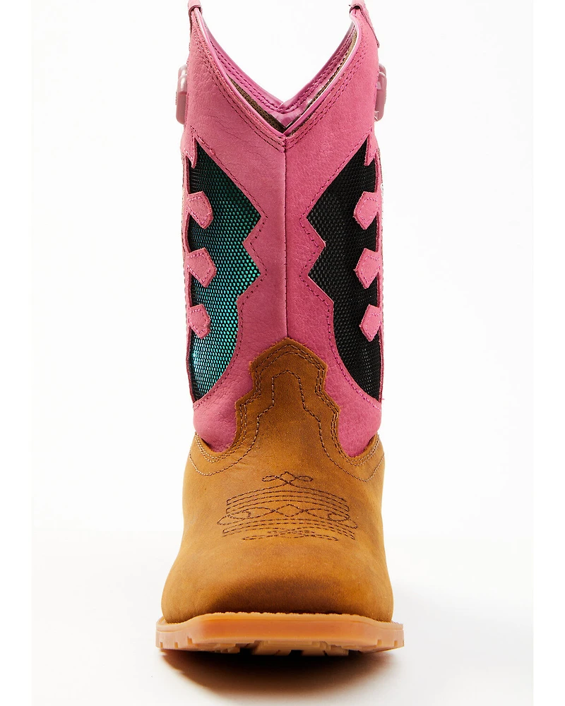 Shyanne Girls' Light-Up Western Boots - Round Toe