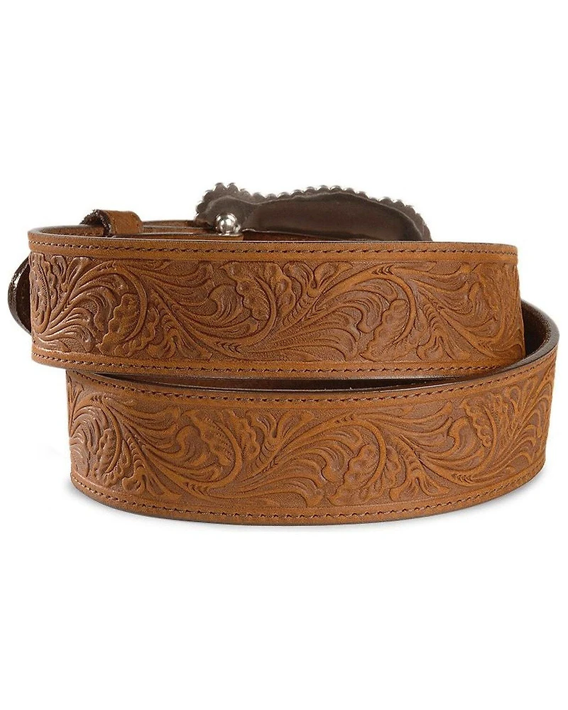 Tony Lama Women's Tooled Leather Layla Belt