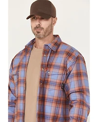 Ariat Men's FR Melrose Plaid Print Long Sleeve Snap Work Shirt