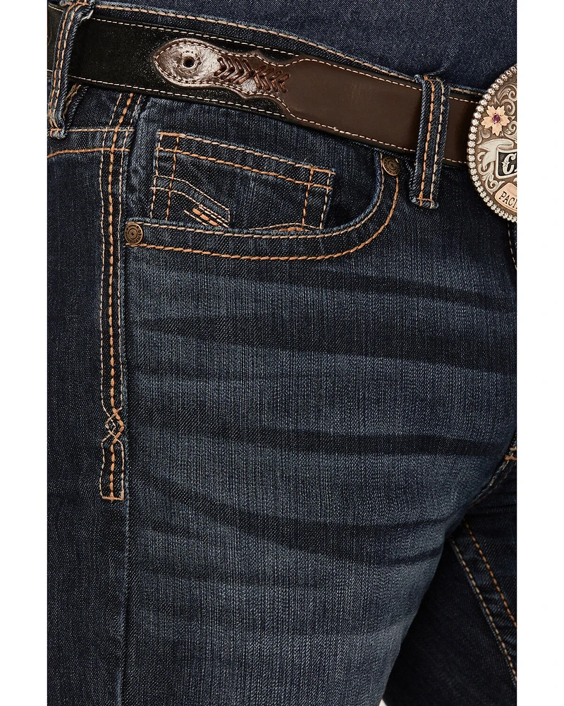 Cody James Men's Shadow Wash Jackson Slim Straight Stretch Denim Jeans