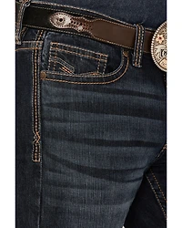 Cody James Men's Shadow Wash Jackson Slim Straight Stretch Denim Jeans