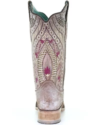 Corral Women's Flowered Embroidery Western Boots - Square Toe