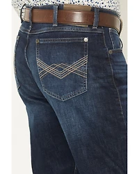 Wrangler Men's 20X Dark Wash Slim Straight Stretch Denim Jeans