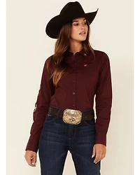 Ariat Women's Zinfandel Team Kirby Stretch Long Sleeve Button Shirt