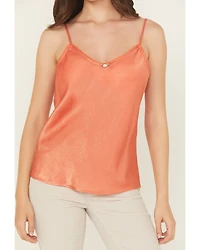 Originality Women's Sienna Solid Sleeveless Satin Cami