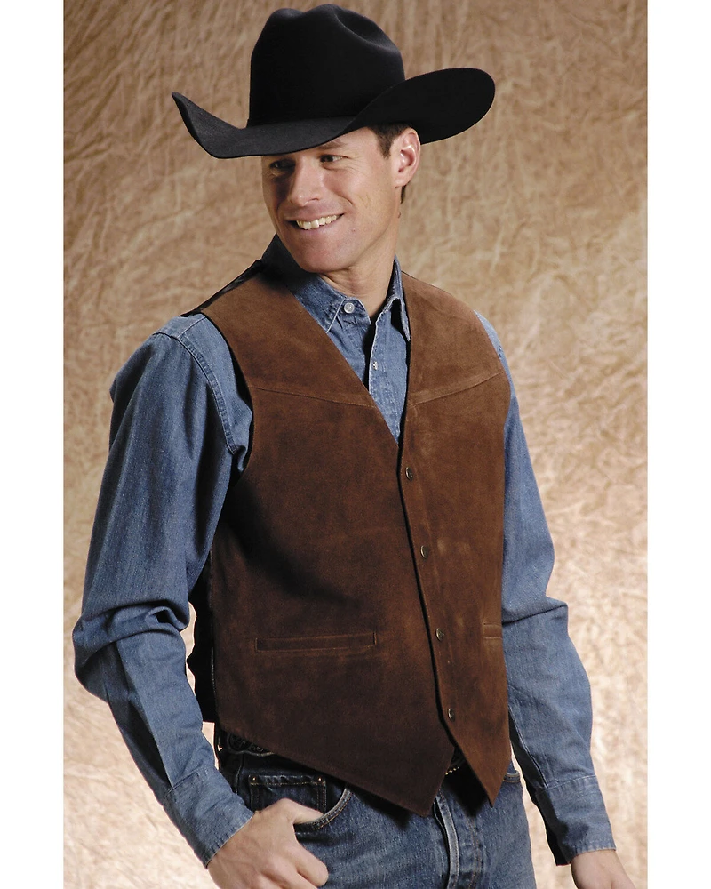 Roper Men's Suede Leather Vest