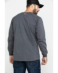 Ariat Men's FR Air Henley Long Sleeve Work Shirt - Big