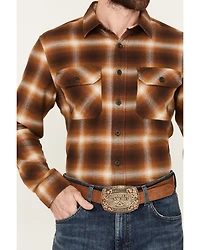 Pendleton Men's Burnside Plaid Print Long Sleeve Button-Down Flannel Shirt