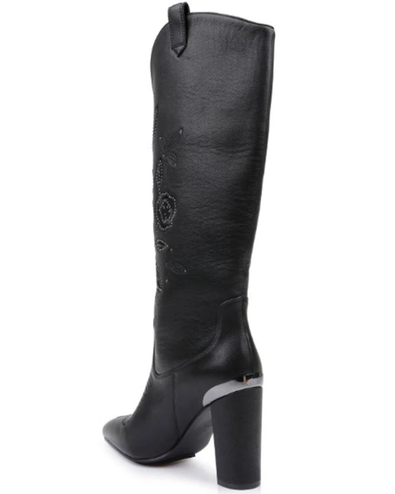 DanielXDiamond Women's Acadia Embroidered Western Boots - Snip Toe
