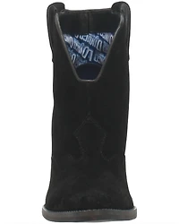 Dingo Women's Black Flannie Fashion Booties - Round Toe