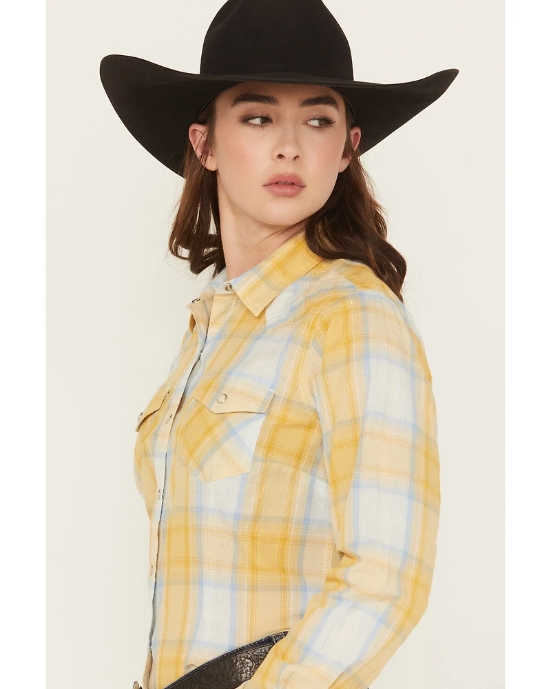 Ariat Women's Daisy Plaid Print Long Sleeve Snap Western Shirt