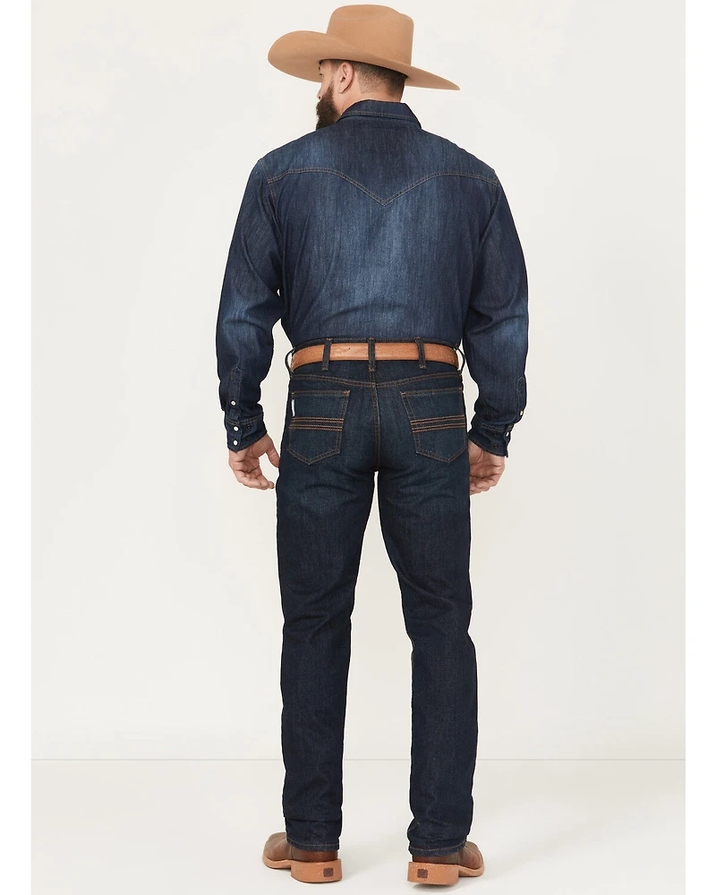 Cinch Men's Silver Label Dark Wash Slim Straight Jeans