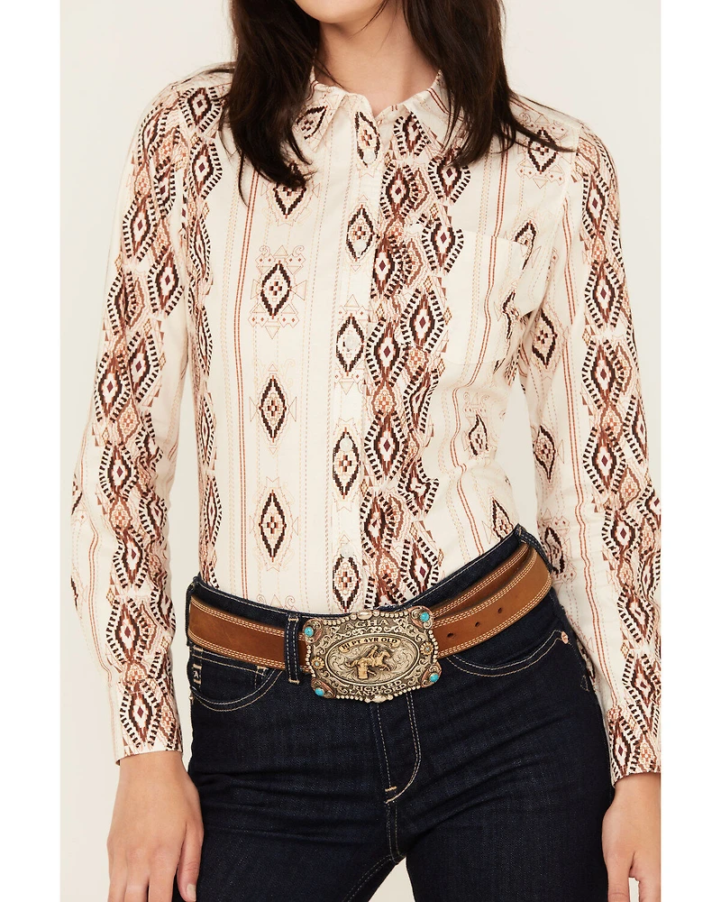 Shyanne Women's Printed Long Sleeve Riding Shirt
