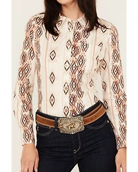Shyanne Women's Printed Long Sleeve Riding Shirt