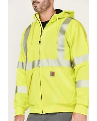 Carhartt Men's Hi-Vis Loose Fit Thermal Full-Zip Hooded Work Jacket