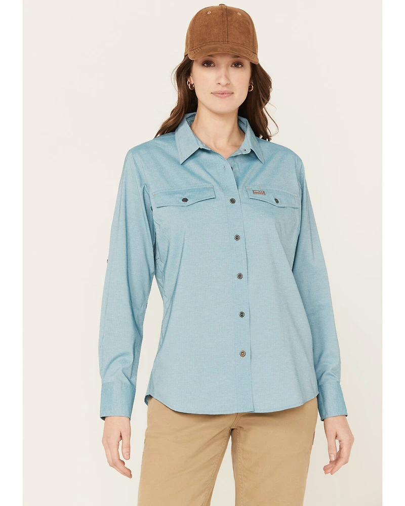 Ariat Women's Rebar VentTEK Long Sleeve Button Down Work Shirt
