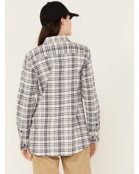 Ariat Women's Rebar Flannel Long Sleeve Button Down Plaid Print Work Shirt
