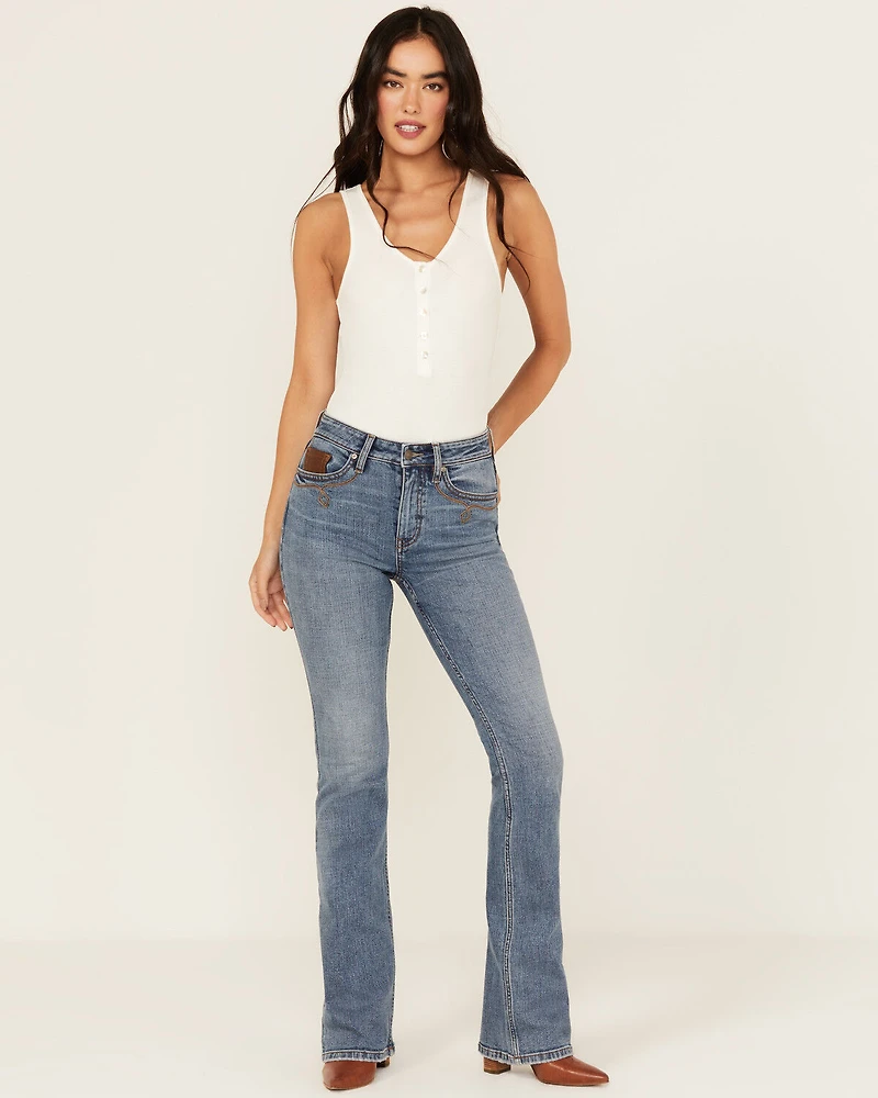 Shyanne Women's Celeste High Rise Bootcut Stretch Denim Jeans