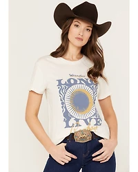 Wrangler Women's Long Live Cowboys Short Sleeve Graphic Tee