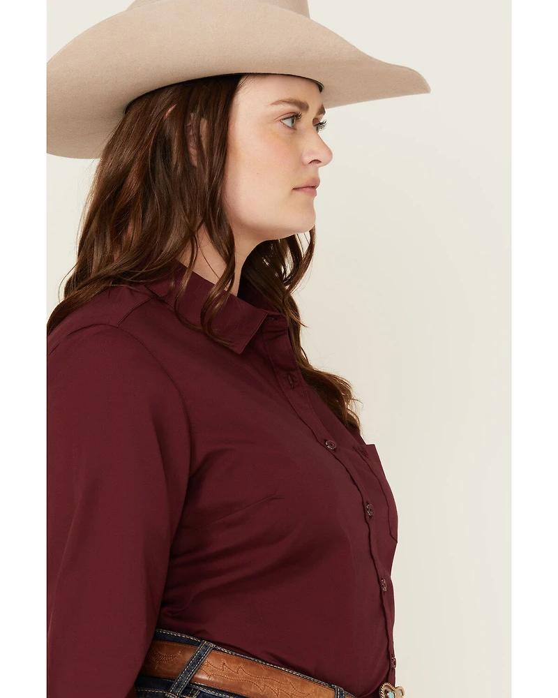 Ariat Women's Kirby Long Sleeve Button-Down Stretch Western Shirt - Plus