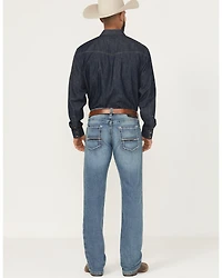 Ariat Men's M5 Clarence Forrest Medium Wash Straight 2X Durable Stretch Denim Jeans - Big