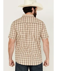 Cody James Men's Adios Plaid Print Short Sleeve Button-Down Western shirt