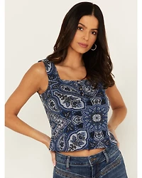 Idyllwind Women's Linmar Printed Button-Down Tank