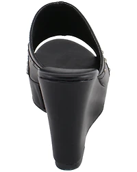 Milwaukee Leather Women's Crossover Open Toe Wedge Sandals