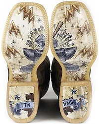 Tin Haul Men's Triangles Western Boots - Square Toe