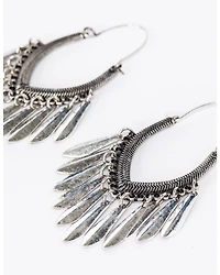 Idyllwind Women's Rodeo Rebel Fringe Hoop Earrings