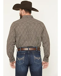 Cody James Men's Denali Ridge Micro Floral Print Long Sleeve Snap Western Shirt