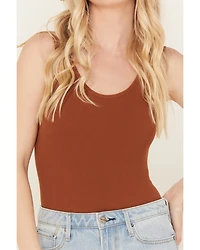 By Together Women's Hello There Ribbed Bodysuit