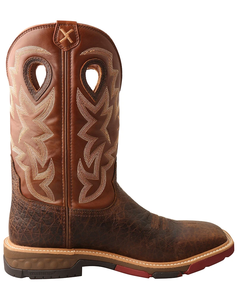 Twisted X Men's Brown Western Work Boots - Soft Toe