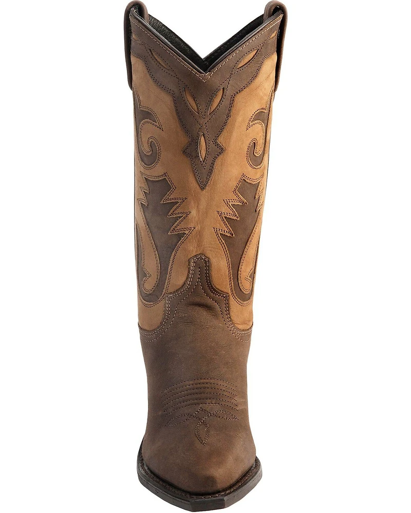 Sage Boots by Abilene Women's 2-Tone Cutout Western