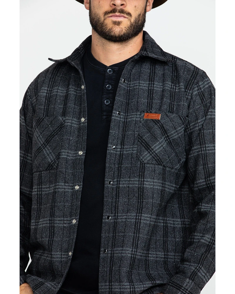 Outback Trading Co. Men's Black Clyde Big Flannel Shirt