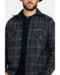 Outback Trading Co. Men's Black Clyde Big Flannel Shirt