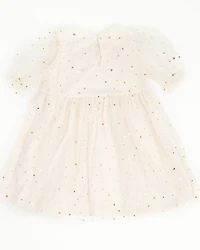 Yura Toddler Girls' Star Tulle Short Sleeve Dress