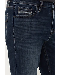 Brothers and Sons Men's Diamond Back Wash Tucker Slim Straight Stretch Denim Jeans