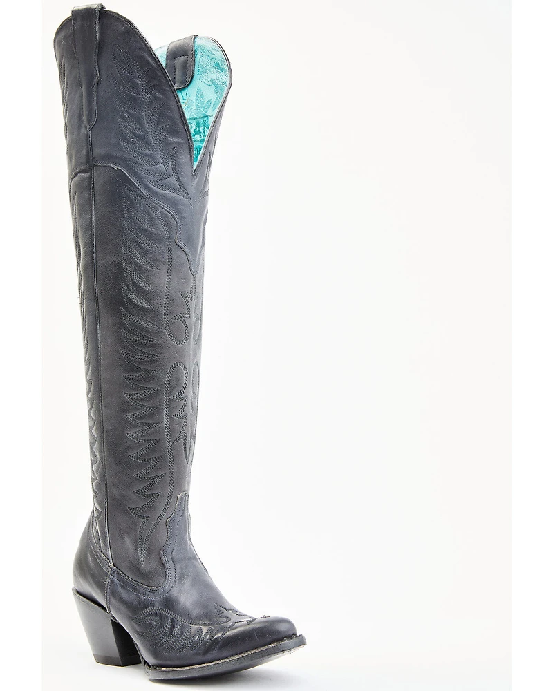 Corral Women's Embroidery Tall Western Boots - Round Toe