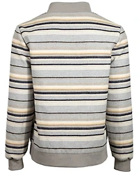 Hooey Men's Striped Full-Zip Bomber Jacket